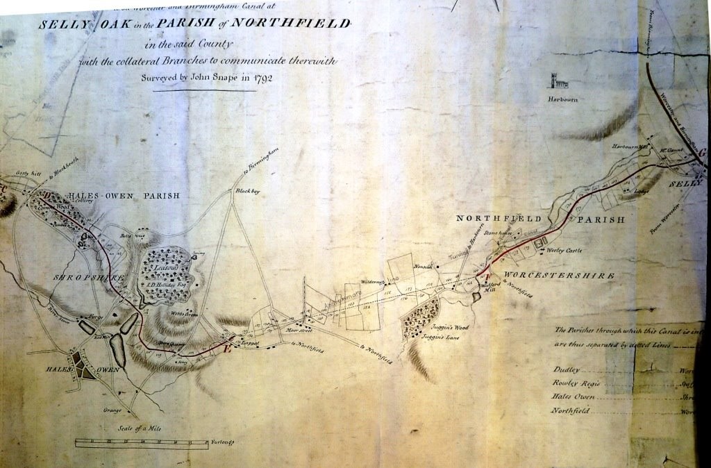 original plan of the canal made by John Snape